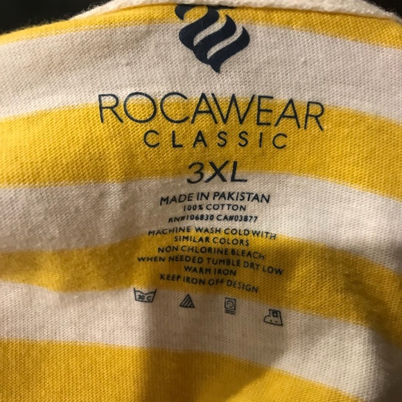 Rocawear 3XL  Yellow and white Shirt - Picture 3 of 3